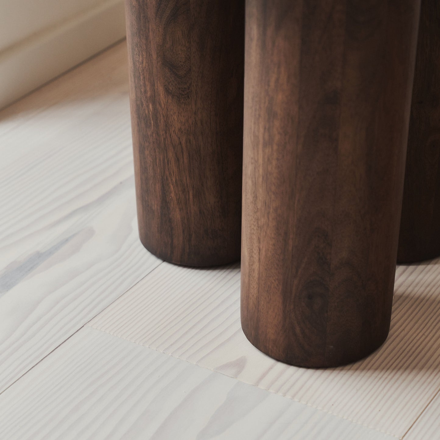 Vermont - Table d'Appoint Ronde Premium en Bois Foncé
