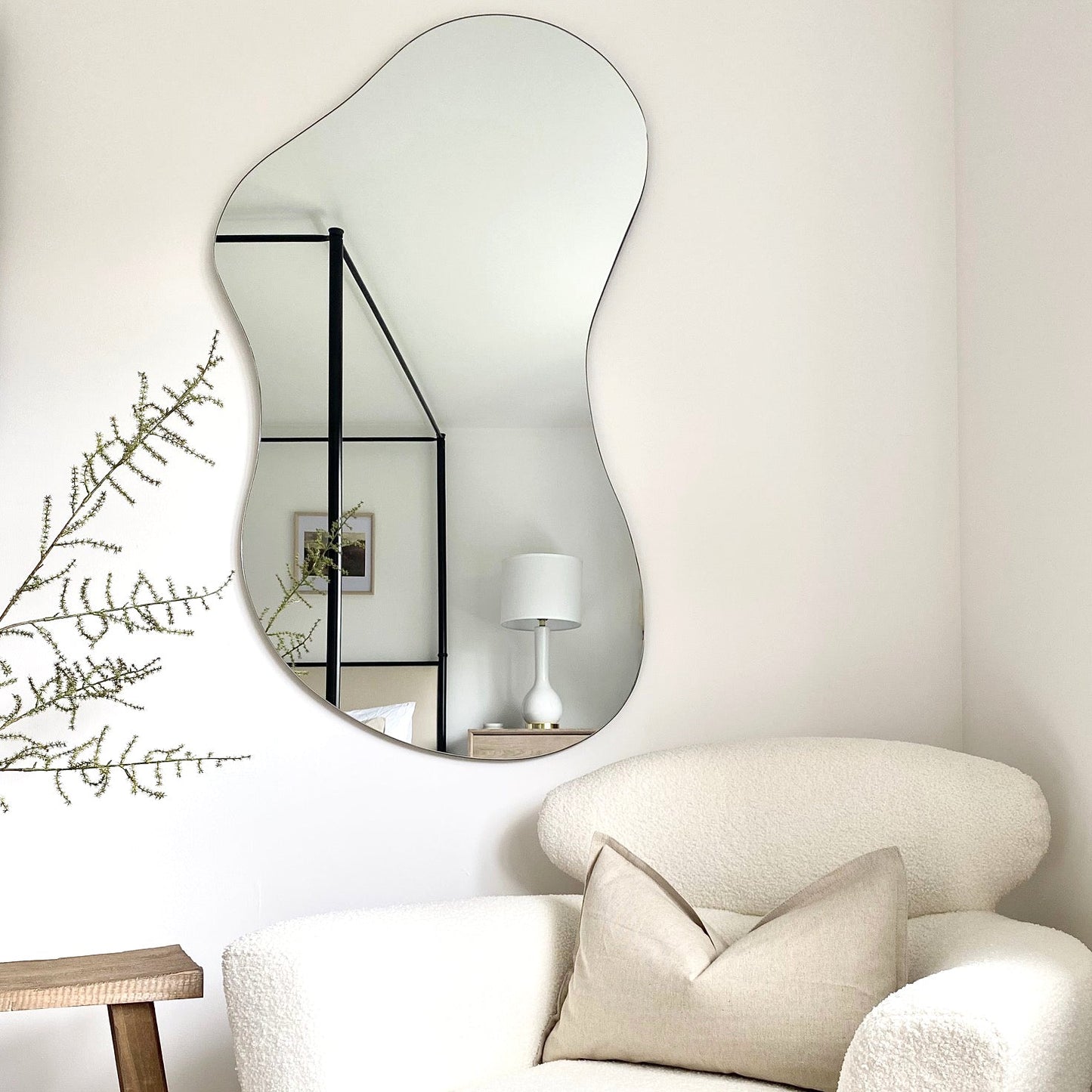 Edge - Grand Miroir d'Étang Sans Cadre Irregulier 120cm x 70cm