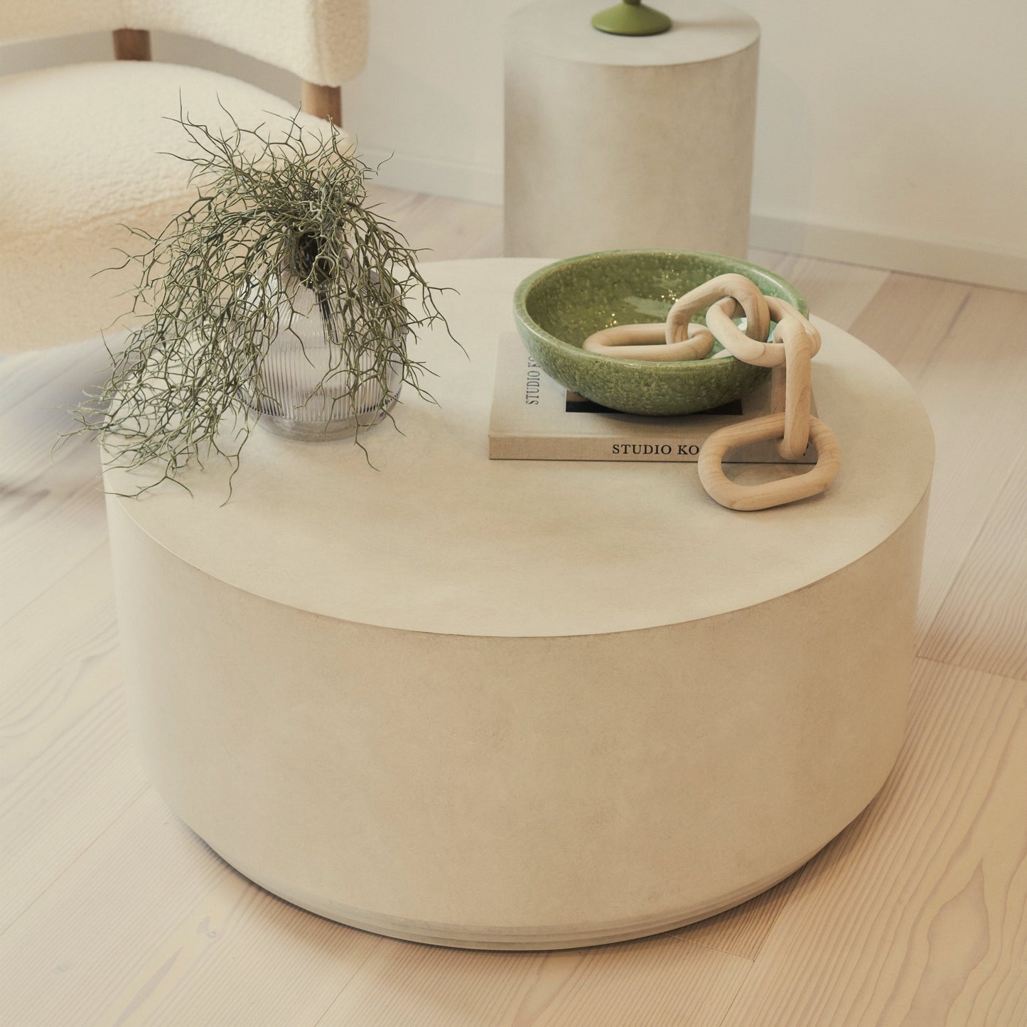 Luciana - Table basse ronde en béton