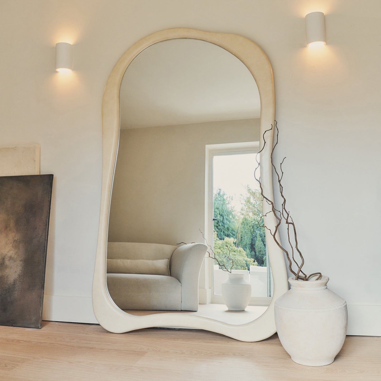 Arcurva - Miroir irrégulier extra large pleine longueur 190 cm x 120 cm