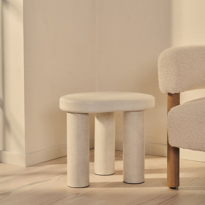 Savanna - Table d'Appoint en Bois Irrégulier et Béton
