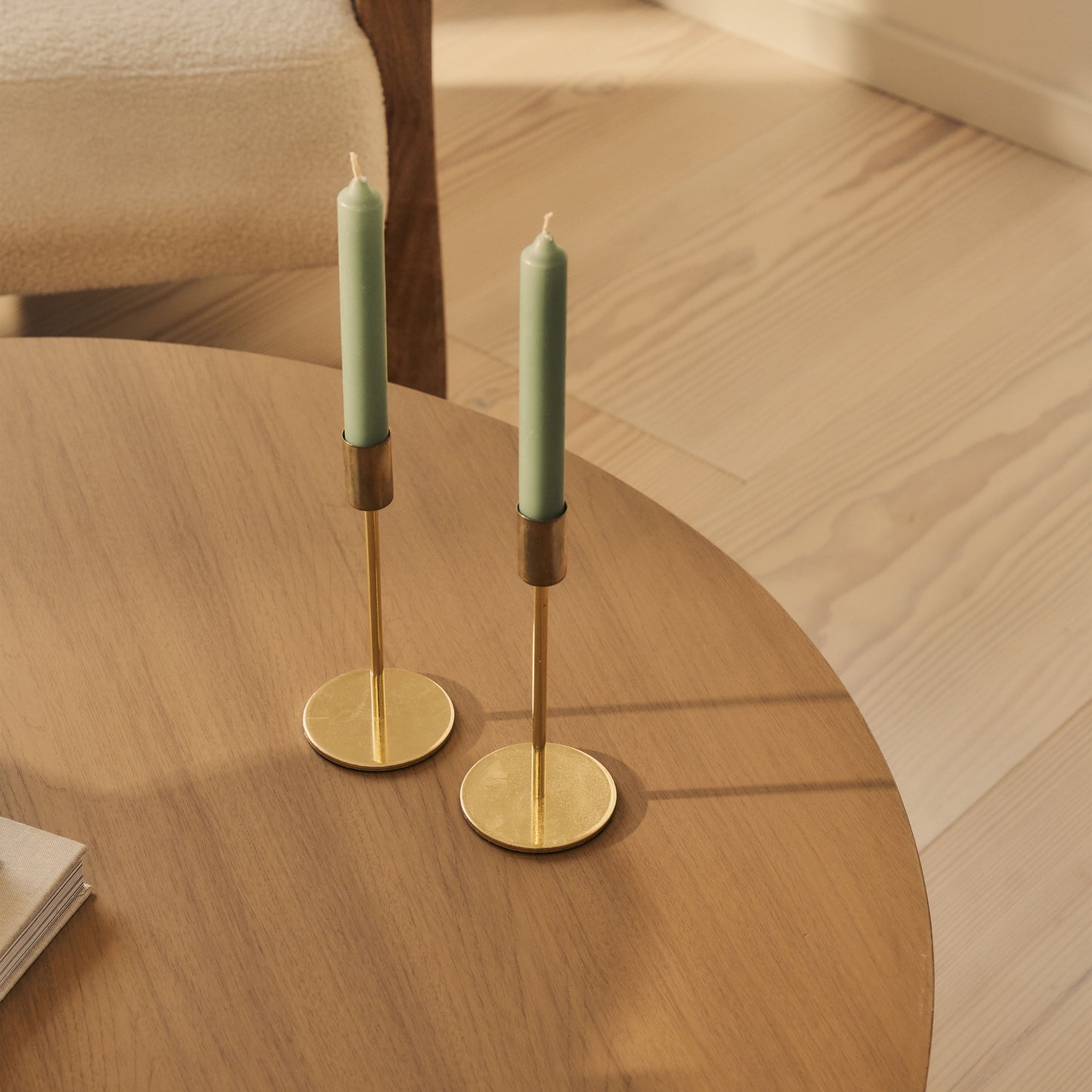 Magna - Table Basse Vague en Bois Chaud