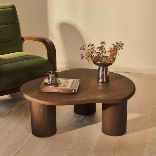 Savanna - Table basse en bois irrégulier foncé