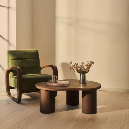 Savanna - Table basse en bois irrégulier foncé