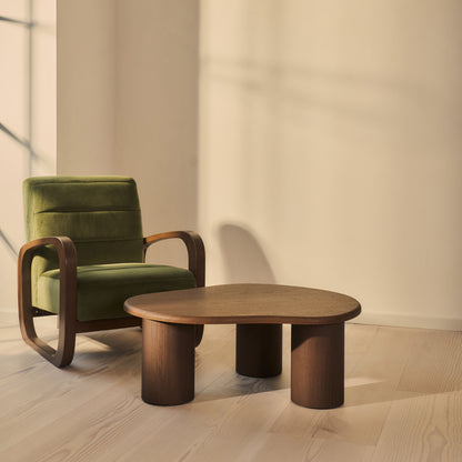 Savanna - Table basse en bois irrégulier foncé
