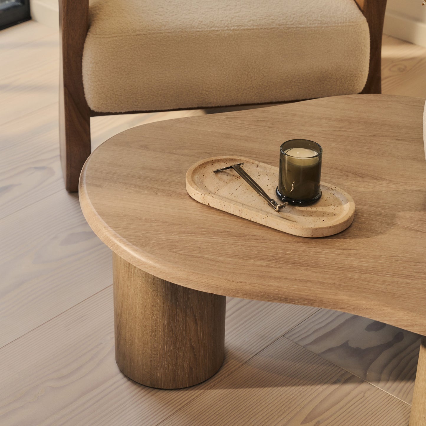 Savanna - Table basse en bois irrégulier lavé