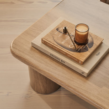 Alina - Grande table basse rectangulaire en bois vieilli