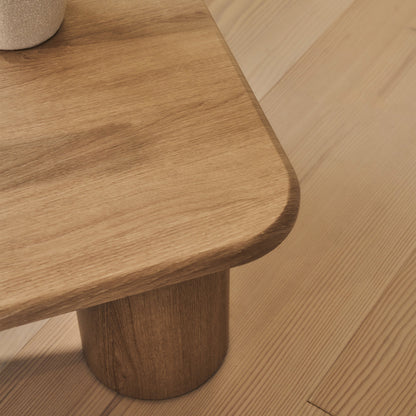 Alina - Grande table basse rectangulaire en bois vieilli