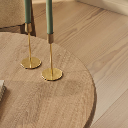 Alina - Grande table basse ronde en bois lavé