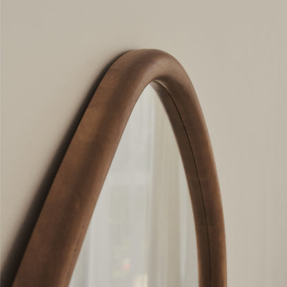 Aaliyah - Miroir irrégulier en bois chaud extra grand pleine longueur 180cm x 110cm
