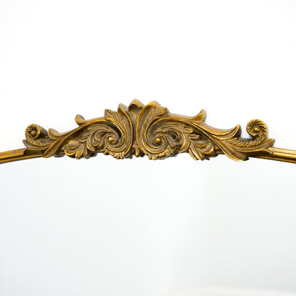 Amelia - Miroir Métallique Arqué Doré Pleine Longueur 186cm x 100cm