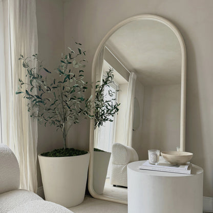 Amora - Miroir en béton extra grand, plein pied, arche, 190 cm x 100 cm