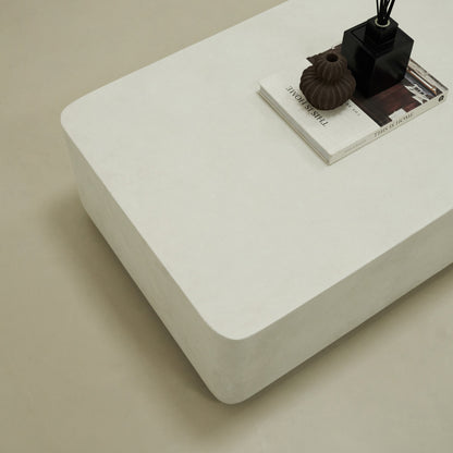 Angelo - Table basse rectangulaire minimaliste en béton grande