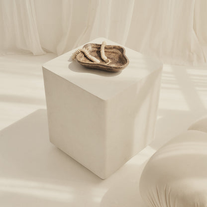 Angelo - Table d'Appoint Rectangle Minimaliste en Béton