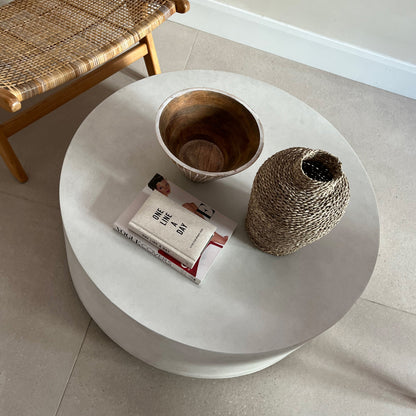 Angelo - Table Basse Ronde Minimaliste en Béton Grande