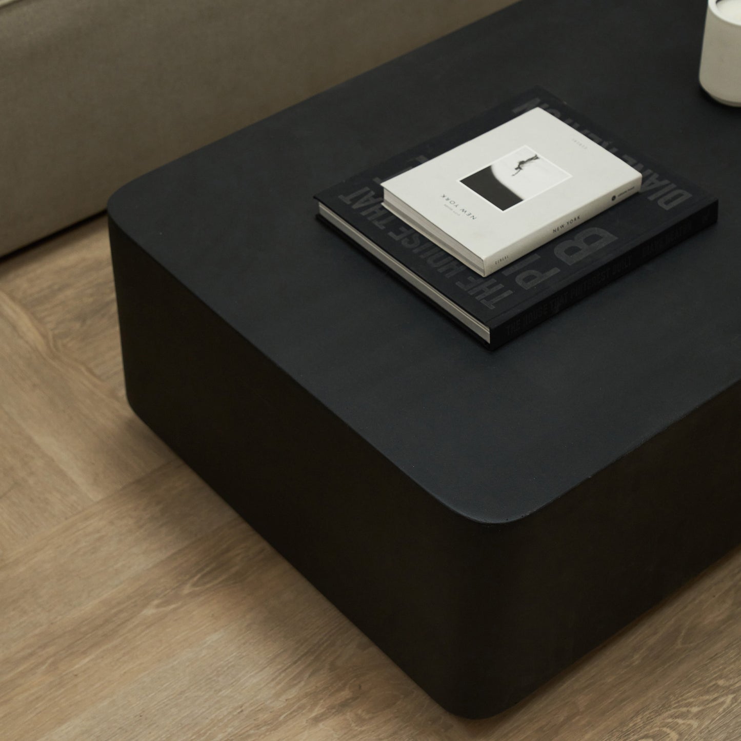 Angelo - Table Basse Rectangulaire Minimaliste Onyx Grande