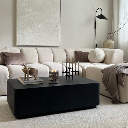 Angelo - Table Basse Rectangulaire Minimaliste Onyx Grande