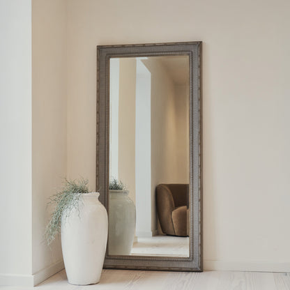 Antoine - Miroir Rectangulaire Grand Format en Bois Lavé 166 cm x 79 cm