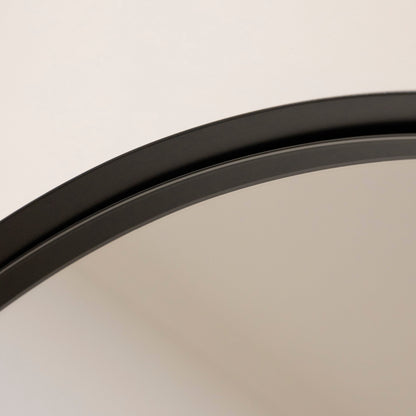 Arcus - Miroir Métallique Noir Extra Large Arqué Pleine Longueur 200cm x 90cm