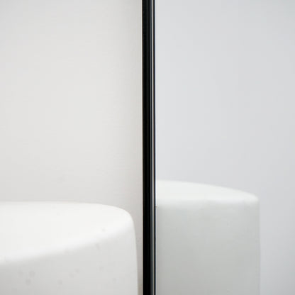 Aria - Miroir Métallique Noir Grand Format 180cm x 90cm Pleine Longueur