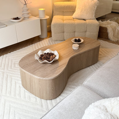 Arlo - Table basse extra large irrégulière en bois lavé