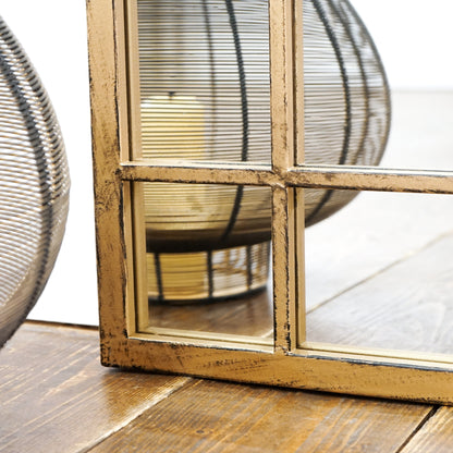 Bexley - Miroir Métallique Doré Pleine Longueur 180cm x 70cm