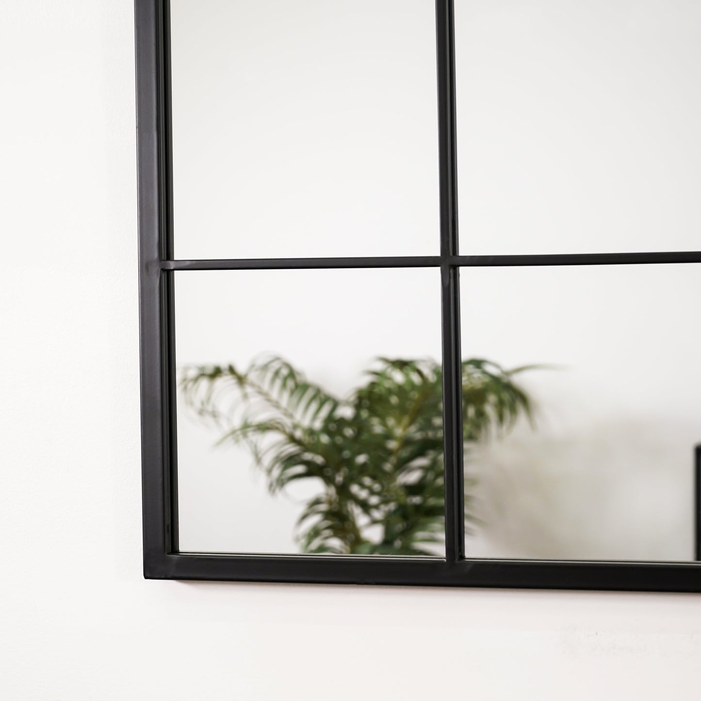 Brooklyn - Grand miroir métallique noir 140 cm x 70 cm