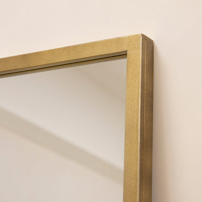 Camden - Miroir industriel métallique doré pleine longueur 179 cm x 119 cm