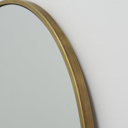 Liberty - Miroir Métallique Arqué Grand Pleine Longueur Or 160cm x 60cm