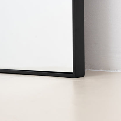 Theo - Miroir Métallique Noir Extra Large Pleine Longueur 200cm x 100cm