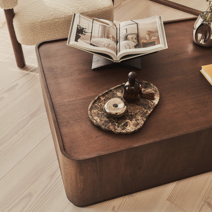 Fairmont - Table Basse Rectangulaire Premium en Bois Foncé
