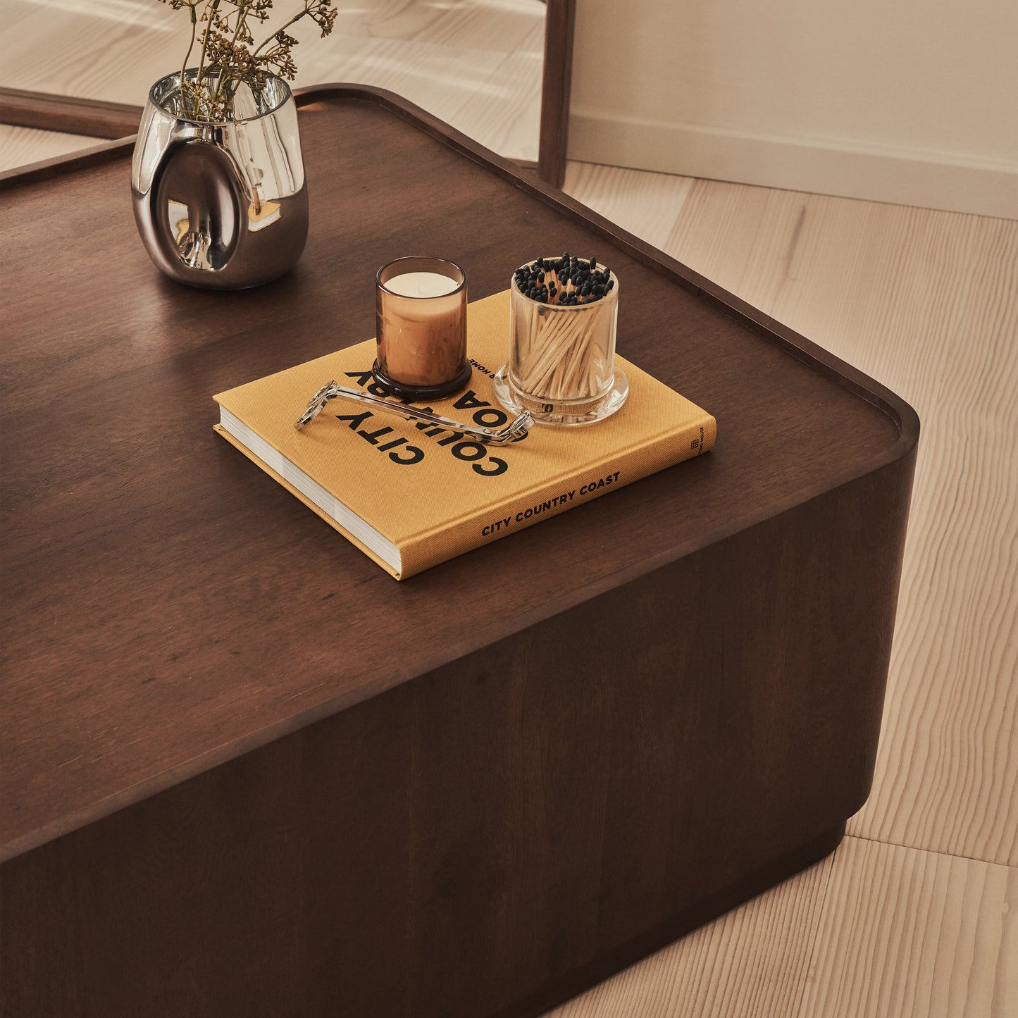 Fairmont - Table Basse Rectangulaire Premium en Bois Foncé