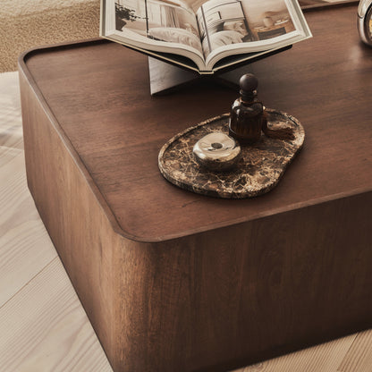 Fairmont - Table Basse Rectangulaire Premium en Bois Foncé