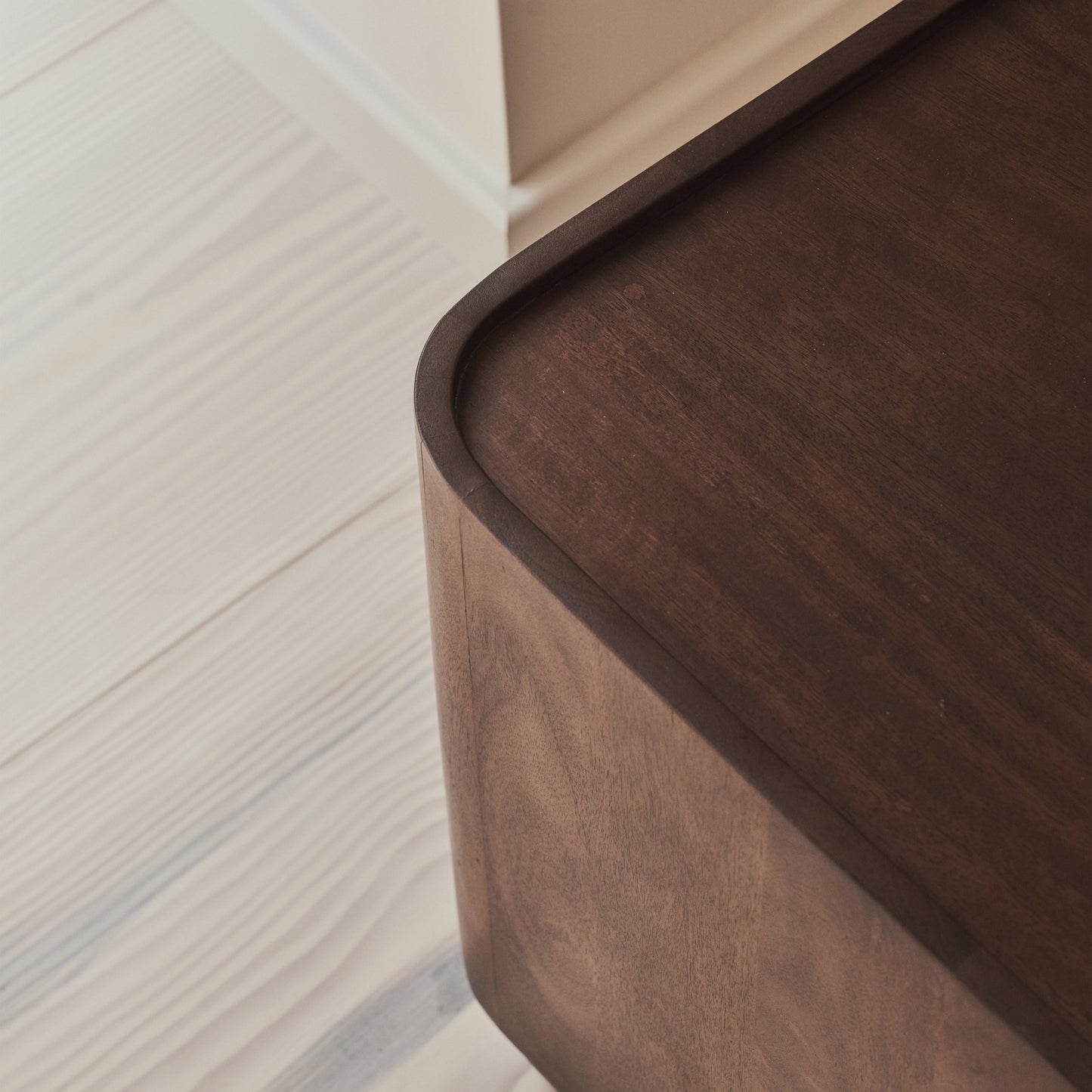 Fairmont - Table d'Appoint Carrée Premium en Bois Foncé