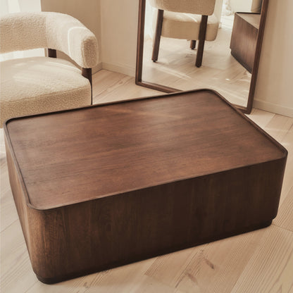 Fairmont - Table Basse Rectangulaire Premium en Bois Foncé