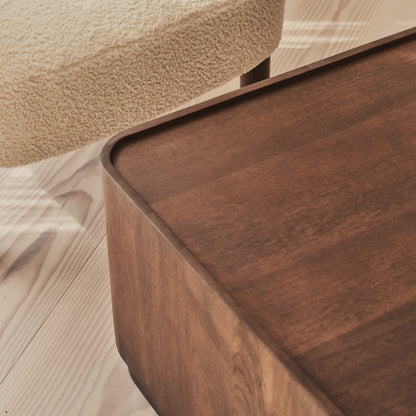 Fairmont - Table Basse Rectangulaire Premium en Bois Foncé