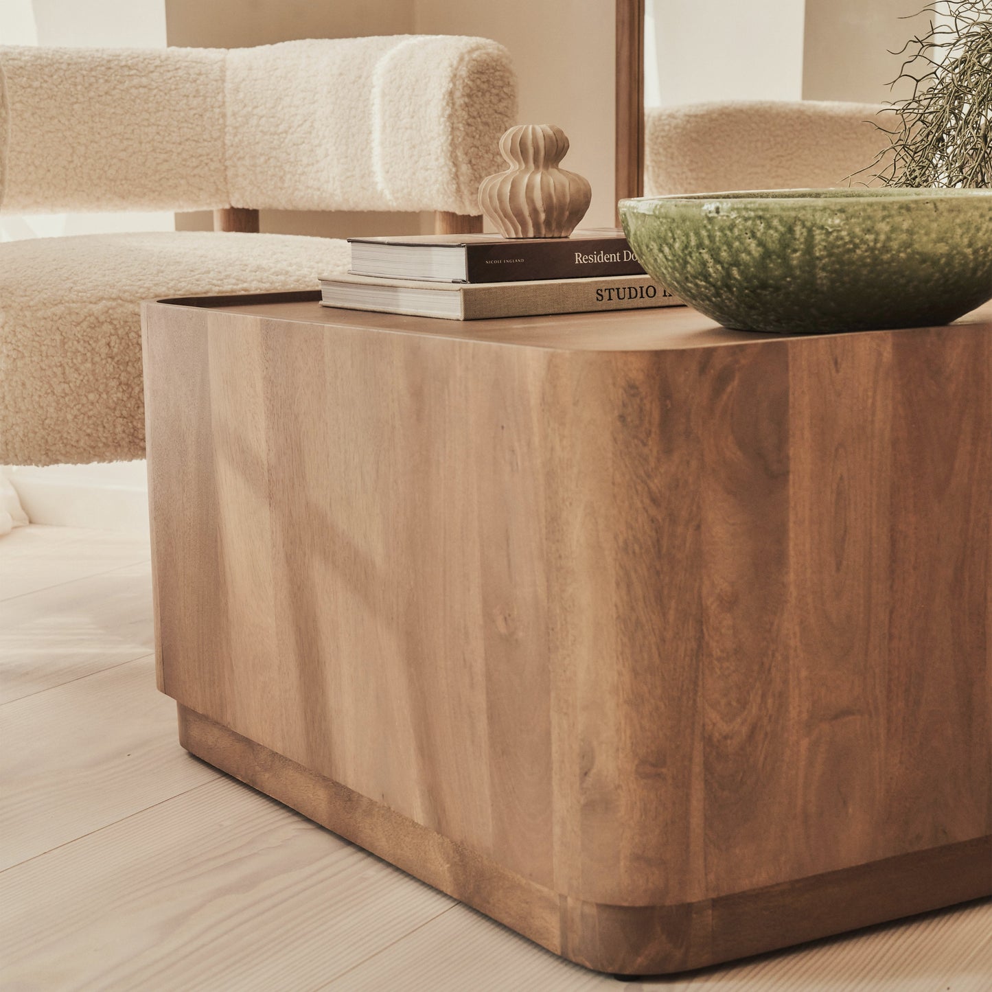 Fairmont - Table basse rectangulaire premium en bois chaud