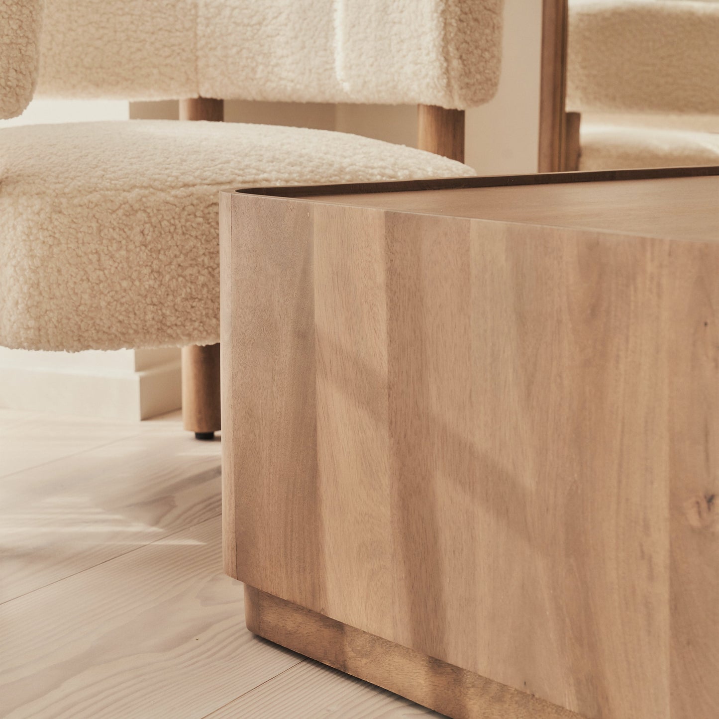 Fairmont - Table basse rectangulaire premium en bois chaud