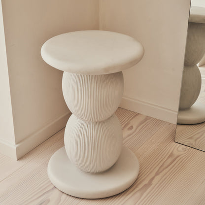 Leonardo - Table d'Appoint Minimaliste Boule en Béton