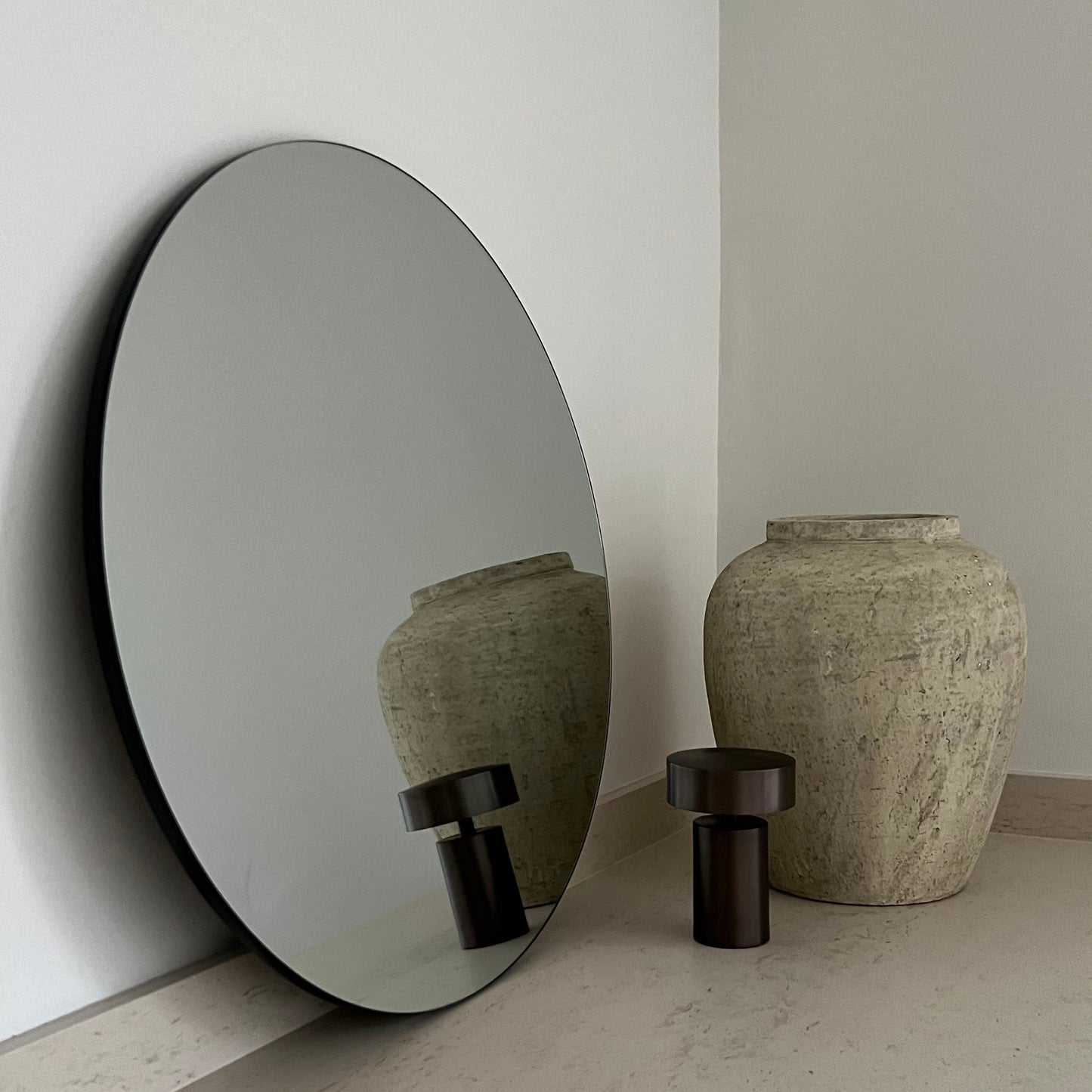 Edge - Miroir Mural Rond Sans Cadre 70cm x 70cm
