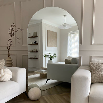 Edge - Miroir sans cadre extra large en arc, pleine longueur 179cm x 110cm