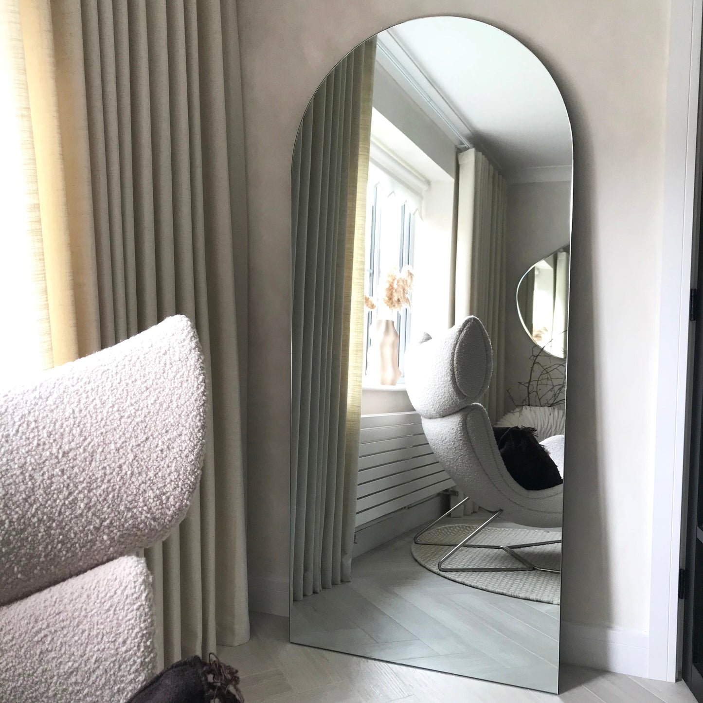 Edge - Grand miroir pleine longueur sans cadre arqué 179cm x 80cm