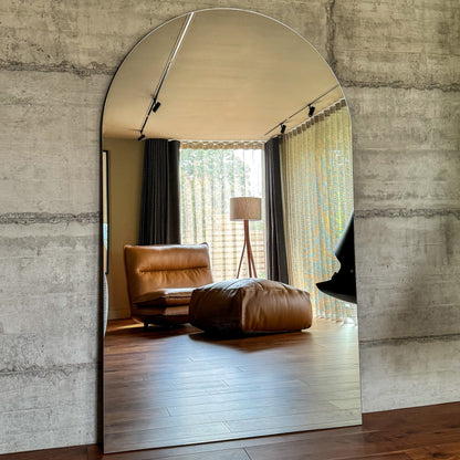 Edge - Miroir sans cadre extra large en arc, pleine longueur 179cm x 110cm