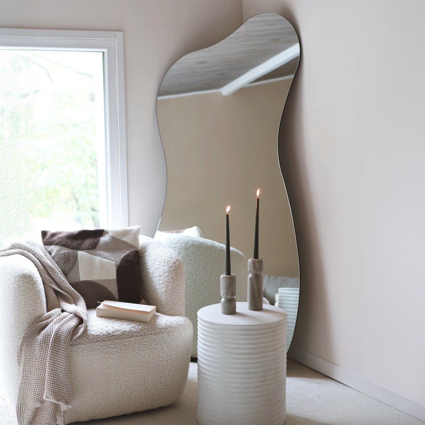 Edge - Grand Miroir d'Étang Sans Cadre Pleine Longueur 170cm x 80cm