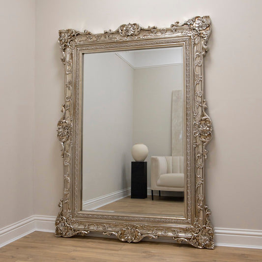 Ella Grande - Miroir sur Pied Orné Champagne 190cm x 140cm