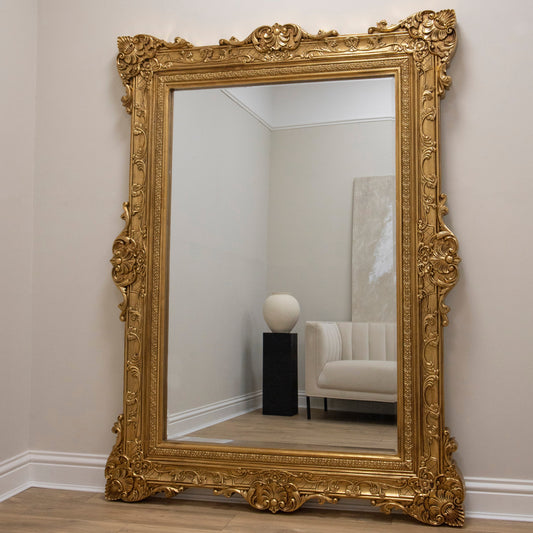Ella Grande - Grand miroir de sol orné 190cm x 140cm