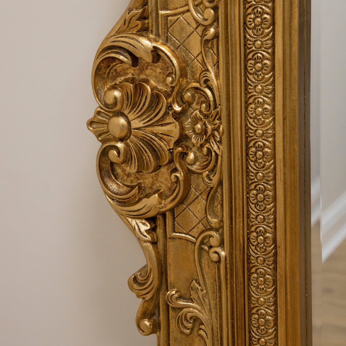 Ella Grande - Grand miroir de sol orné 190cm x 140cm