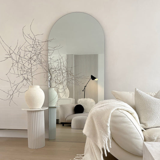 Edge - Grand miroir pleine longueur sans cadre arqué 179cm x 80cm
