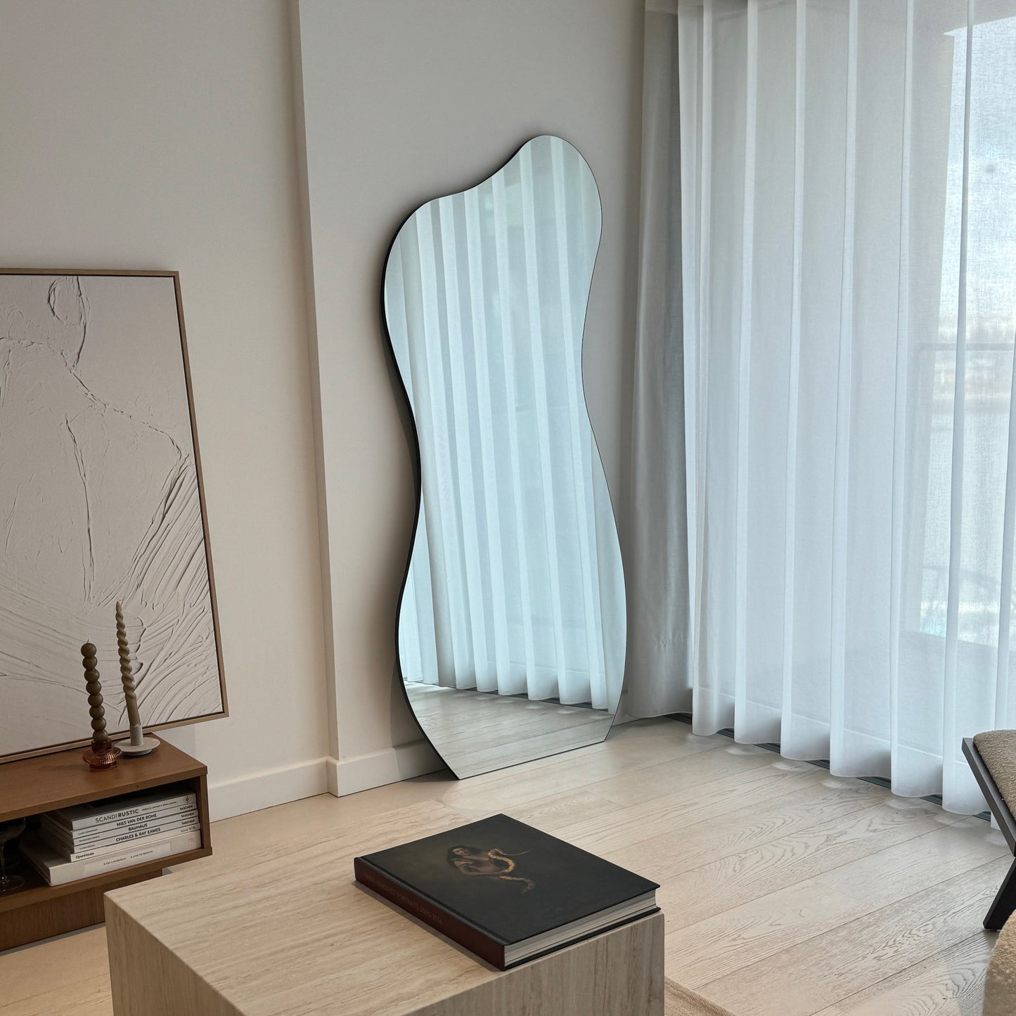 Edge - Grand Miroir d'Étang Sans Cadre Pleine Longueur 170cm x 80cm