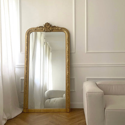 Kensington - Miroir Orné Doré Pleine Longueur 196cm x 100cm